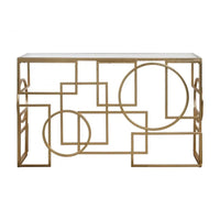 Metria Gold Console Table