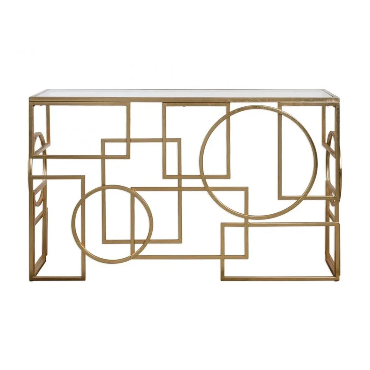 Metria Gold Console Table