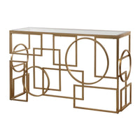 Metria Gold Console Table
