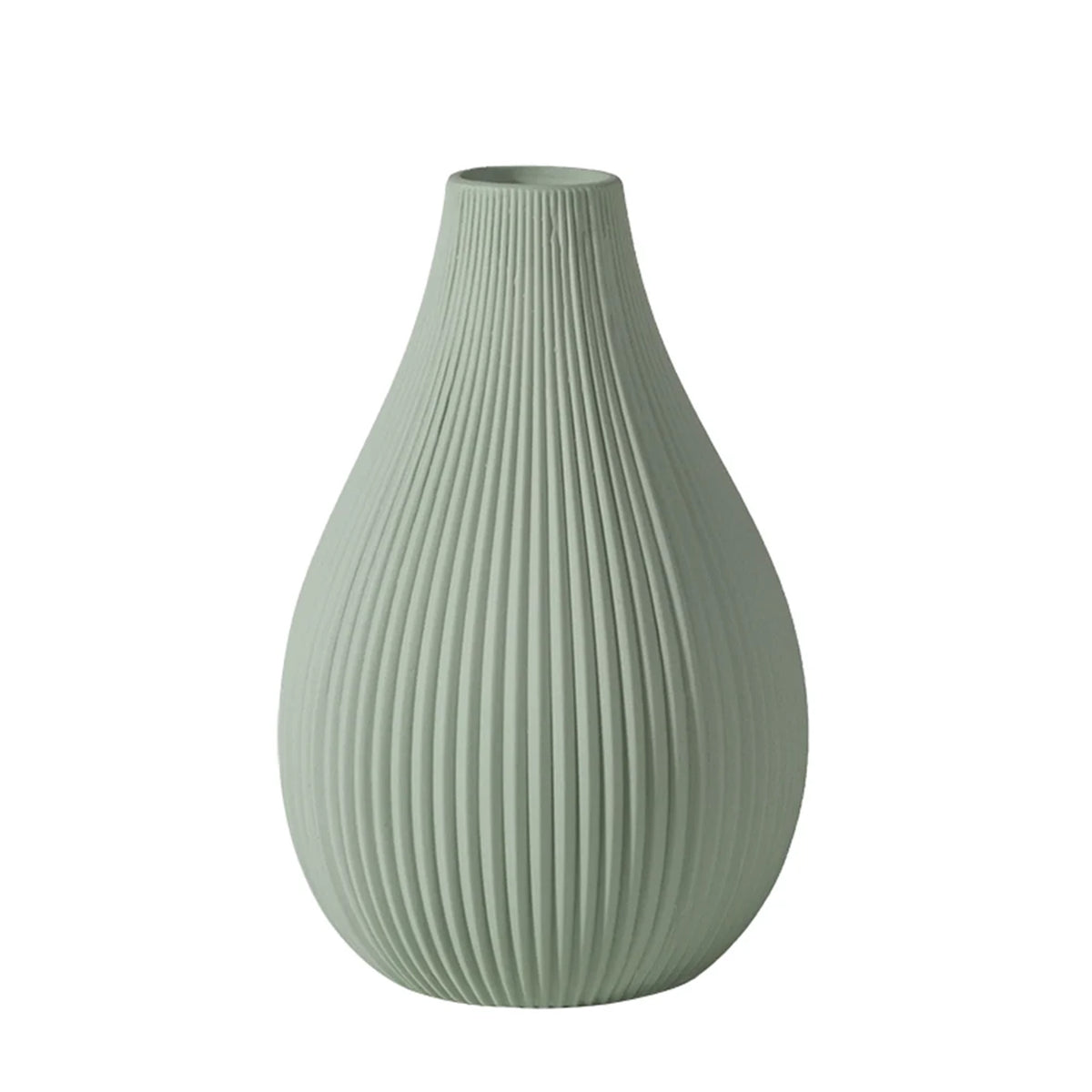 Mint Beige Ceramic Flower Vase