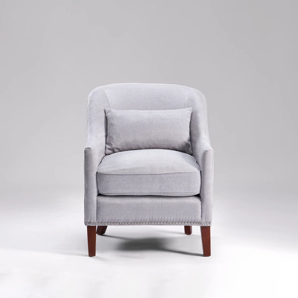 Silver Accent Chair