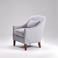 Silver Accent Chair