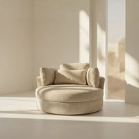 Solo Swivel Chair - Beige