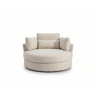 Solo Swivel Chair - Beige