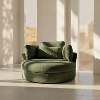 Solo Swivel Chair - Olive Green