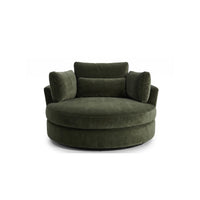Solo Swivel Chair - Olive Green