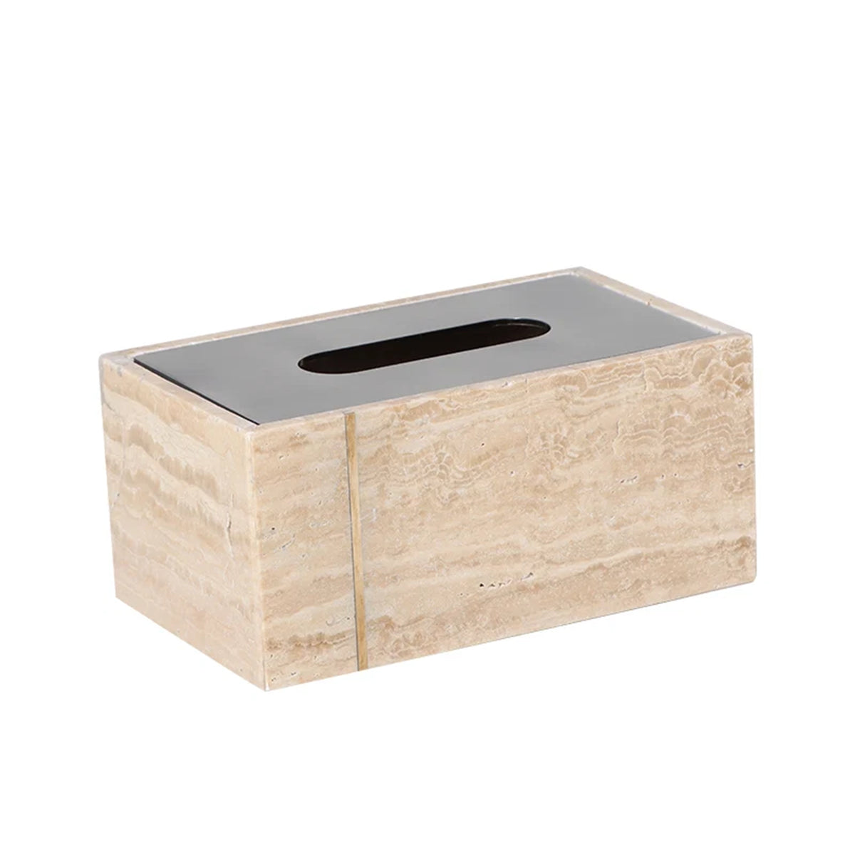 Stone Beige Tissue Box