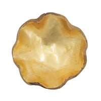 Teak Bowl With Gold Foil