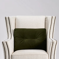 The Windsor Chair / Beige with Black Nailsheads