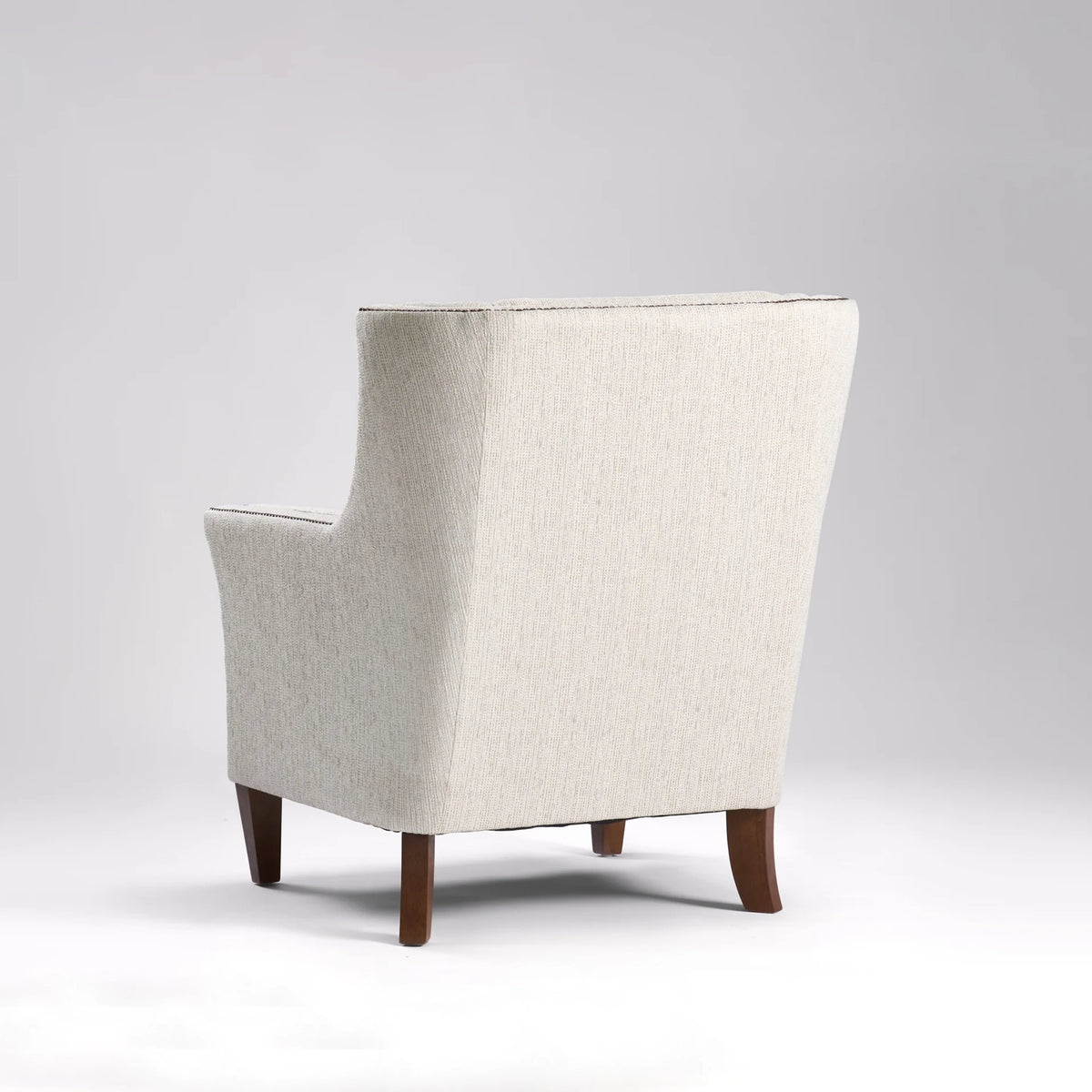 The Windsor Chair / Beige with Black Nailsheads