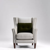 The Windsor Chair / Gray with Silver Nailsheads