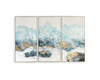 Crashing Waves Hand Painted Canvases, S/3