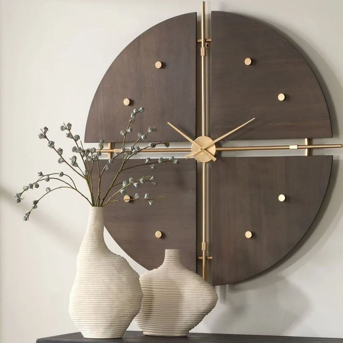 Walnut Elegance, Clock
