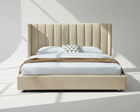 Chantel Bed - Beige