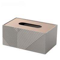 Geomatic Beige Tissue Box