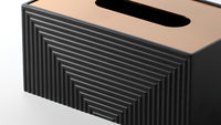 Geomatic Black Tissue Box
