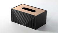 Geomatic Black Tissue Box