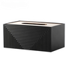 Geomatic Black Tissue Box