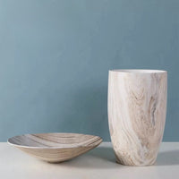Marble Beige Ceramic Vase